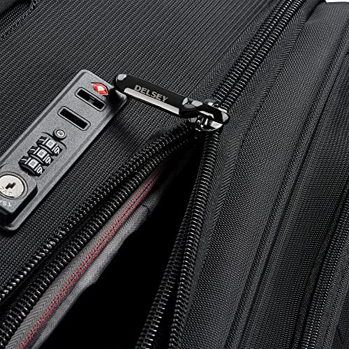 Black Softside Expandable Luggage with Spinner Wheels, Carry on 20 Inch F801896