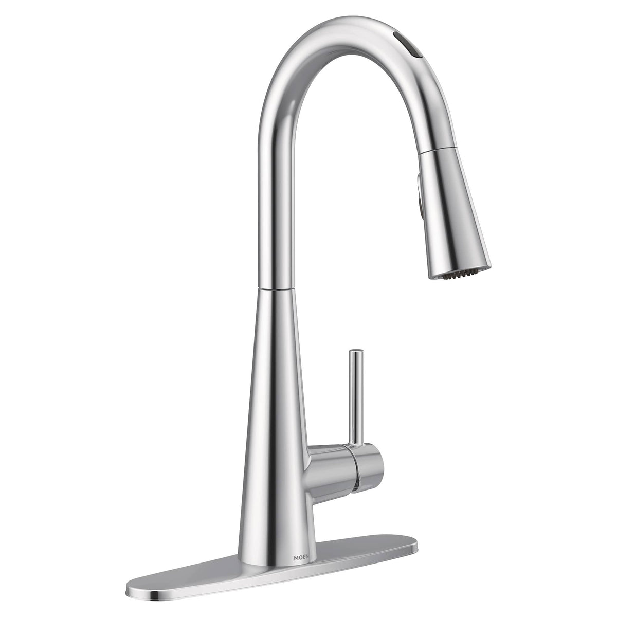 Chrome One-Handle Pulldown Kitchen Faucet D9377
