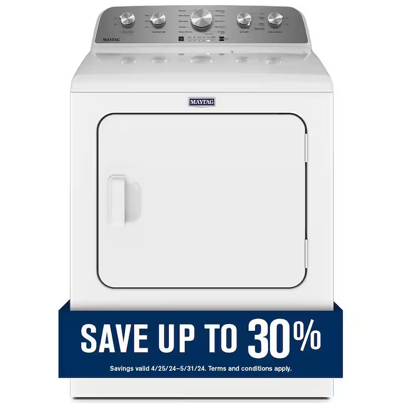 7.0 cu. ft. Vented Electric Dryer in White F666