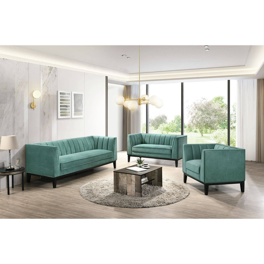Green Loveseat D3986