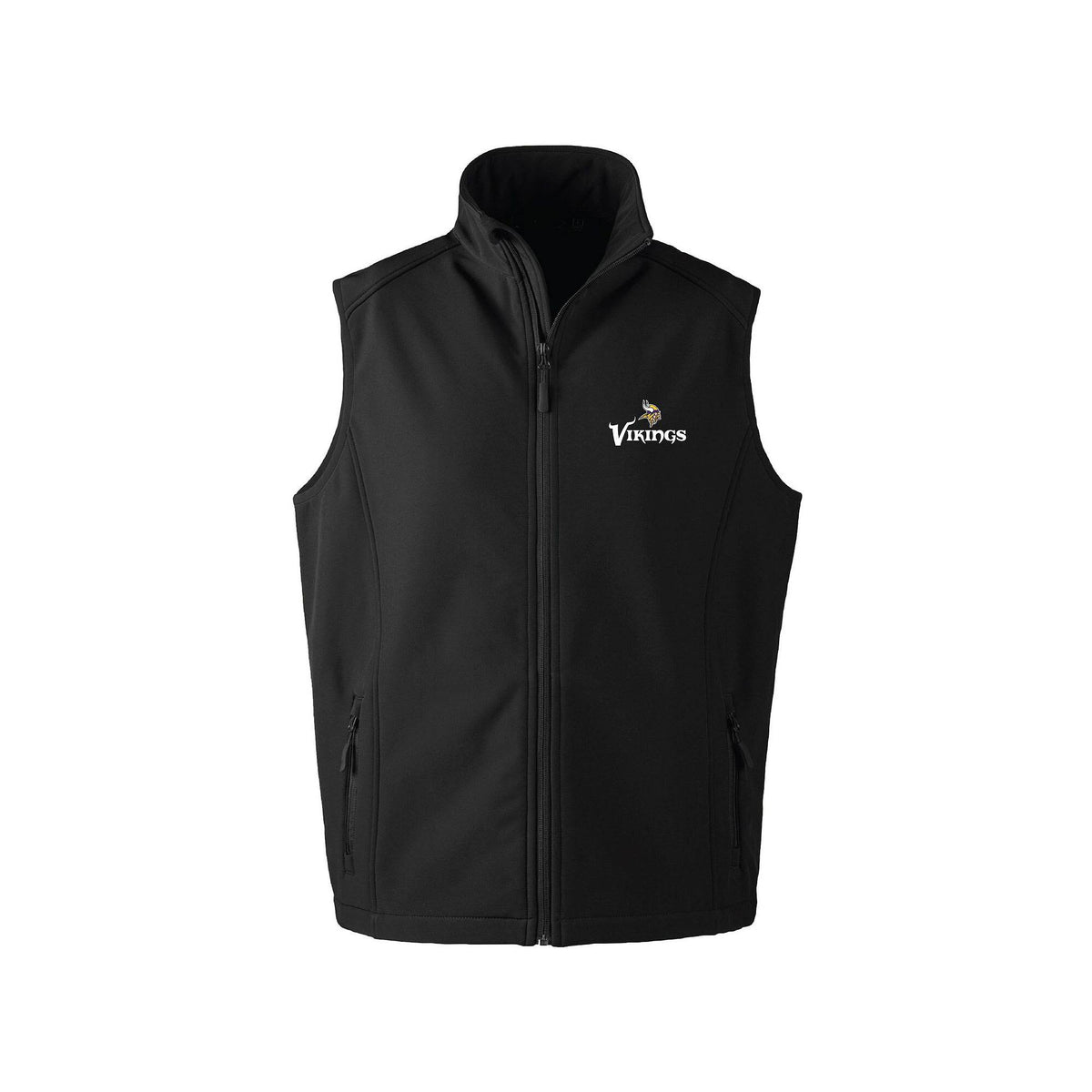 Black Softshell Full-Zip Vest K331