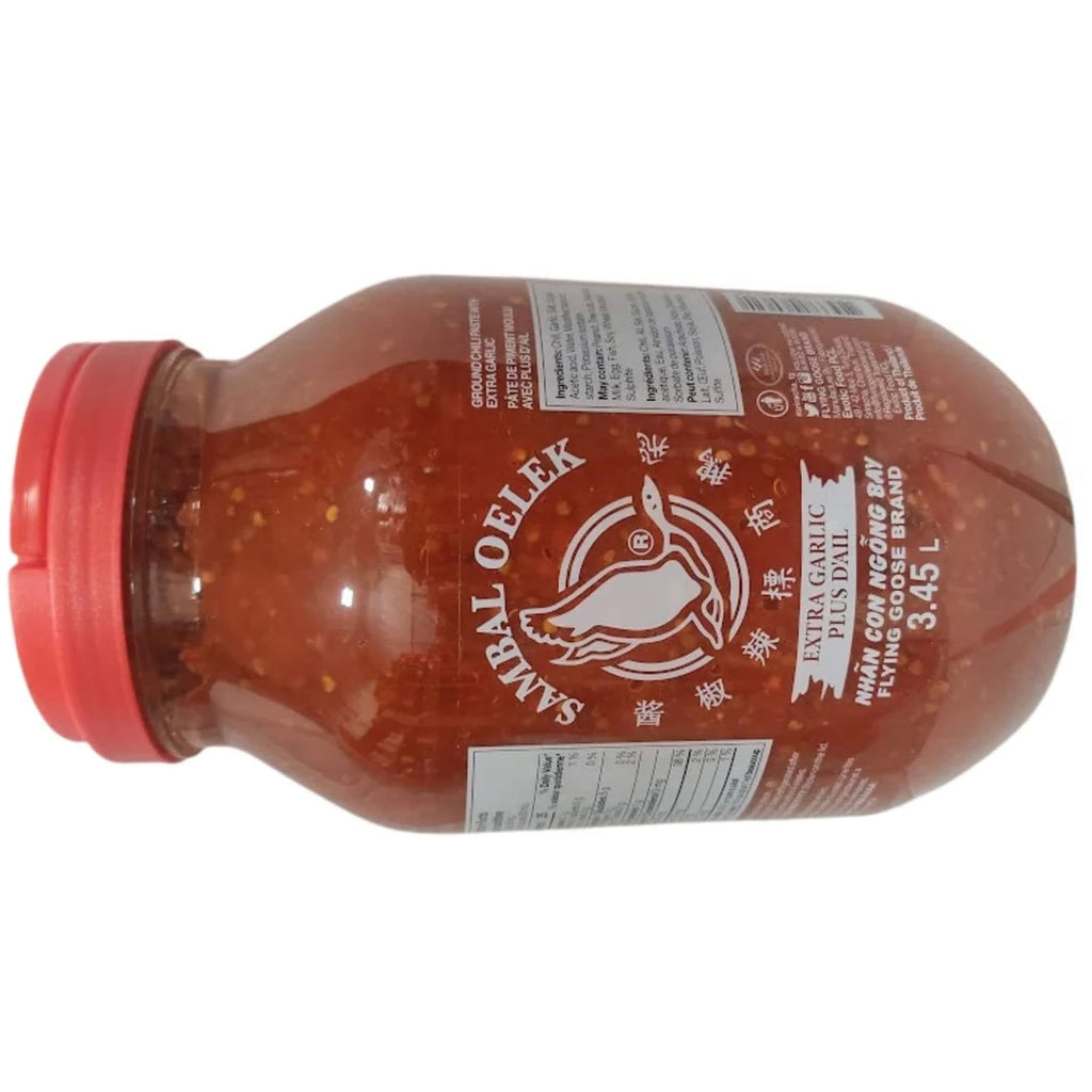 Sambal Oelek Extra Garlic Chili Paste 3.45L J20468