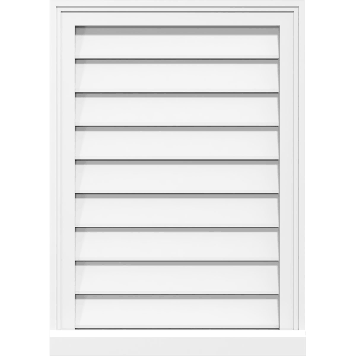 PVC Gable Vent with Brickmould D2659