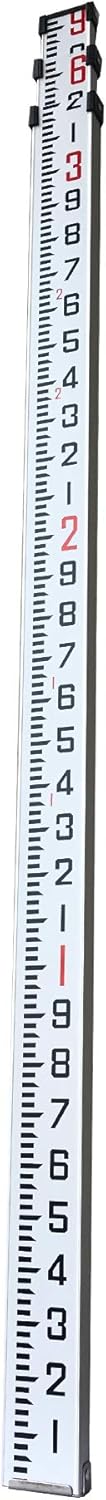 Aluminum Grade Rod with Carrying Case, 9 Foot, Pack of 2 U526116