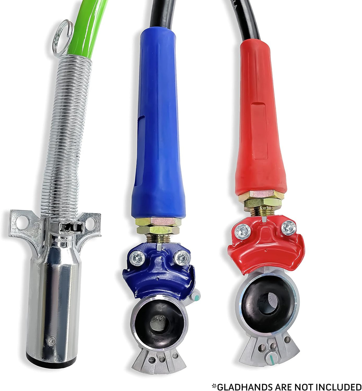 12ft 3 in 1 ABS & Power Air Line Hose Wrap 7 Way Electrical Cable with Handle Grip Y419136