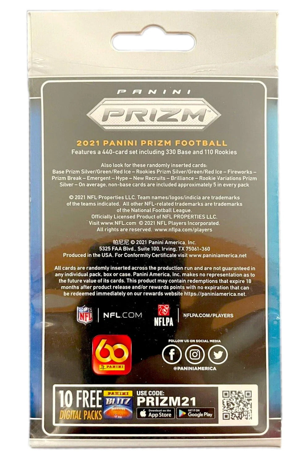 2021 Panini Prizm Football Hanger Box W421760