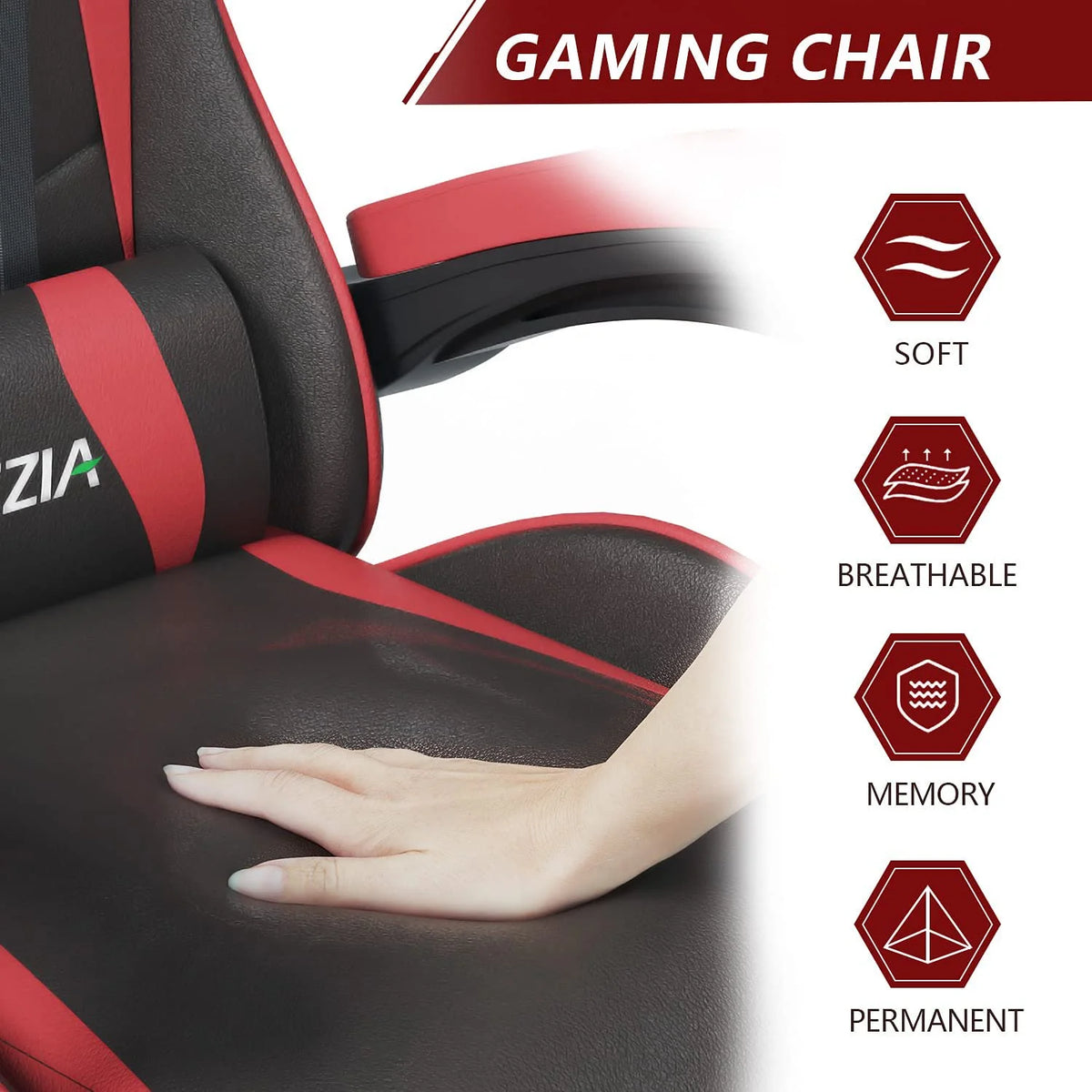 Red Adjustable Gaming Chair M77892