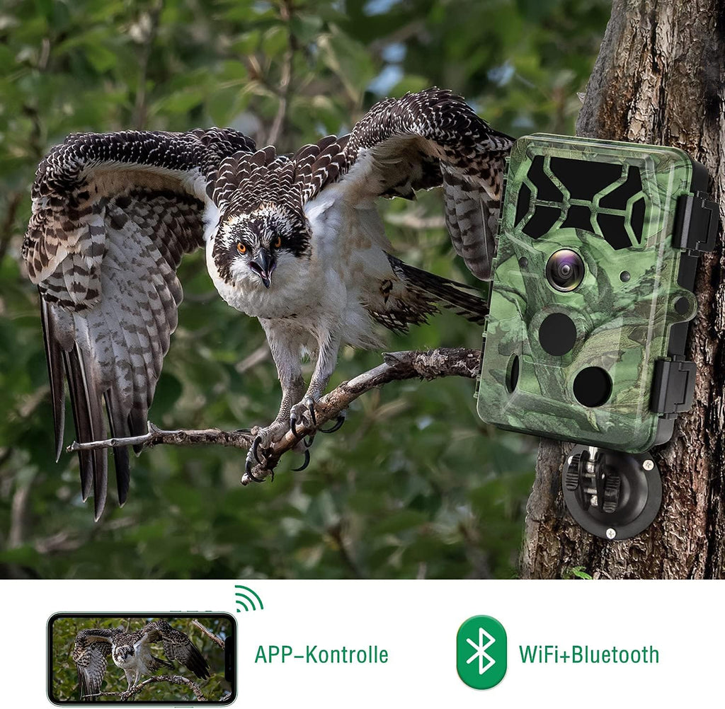 4K Native 30MP WiFi Bluetooth Trail Camera with Night Vision E526
