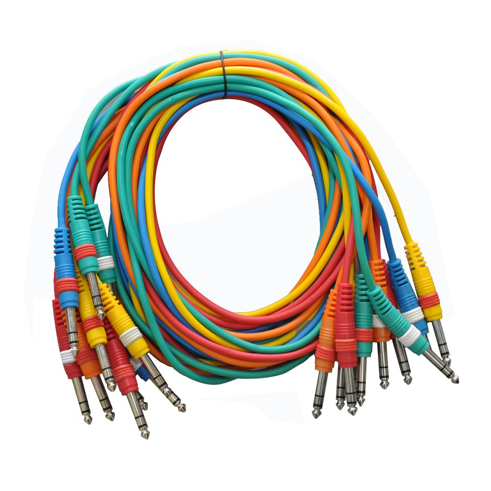 10 Pack 5' TRS Jumper Patch Cables R711