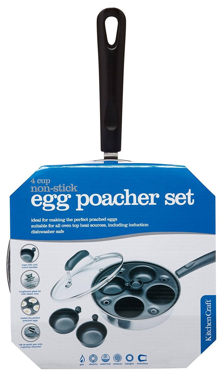 4 Egg Poacher Pan, Carbon Steel, 21 cm X26305