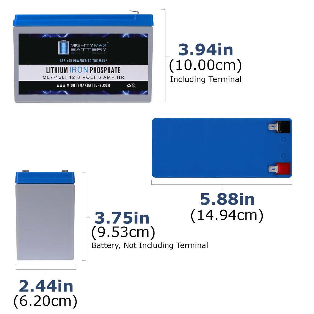 12V 7AH Lithium Replacement Battery A6467