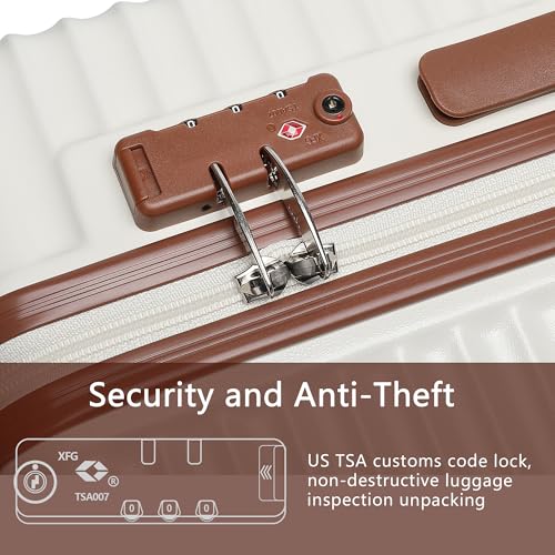 20 Inch Hardside Lightweight Carry on Luggage with Spinner Wheels and TSA Lock U926516