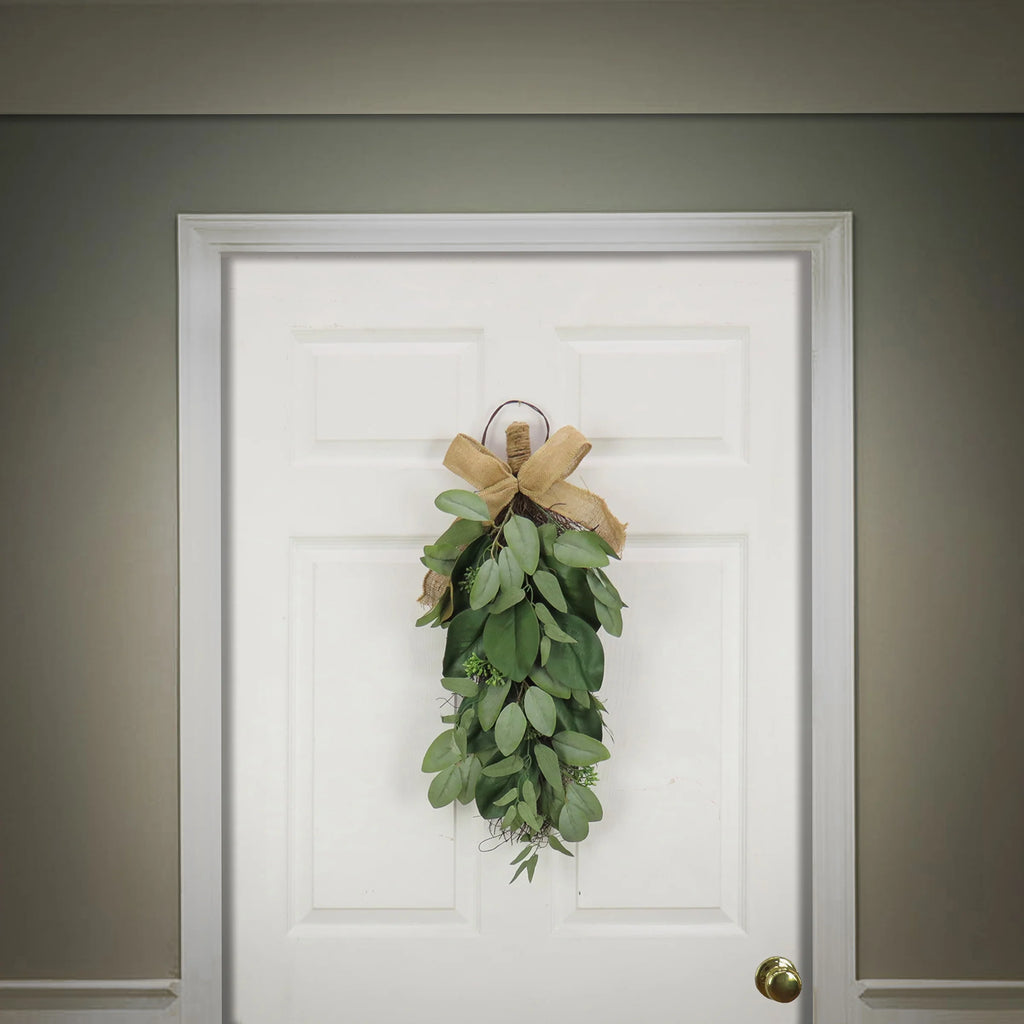 26" Eucalyptus and Magnolia Leaf Swag Z31207