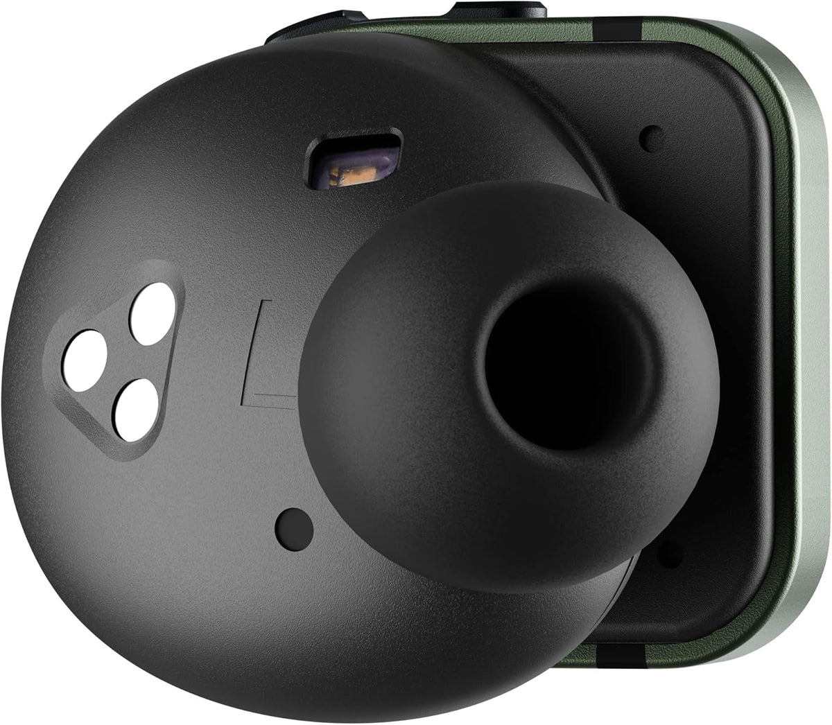 Blue Sapphire Glass Black Case Noise-Cancelling True Wireless Earphones F19275