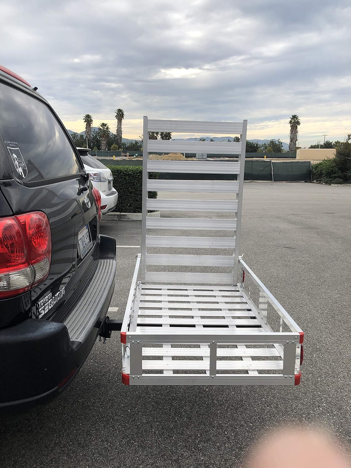Aluminum Cargo Carrier with High Side Rails and Ramp, 500 lb. Capacity C2930