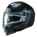Semi-Flat Black Snow Helmet with Electric Shield I795