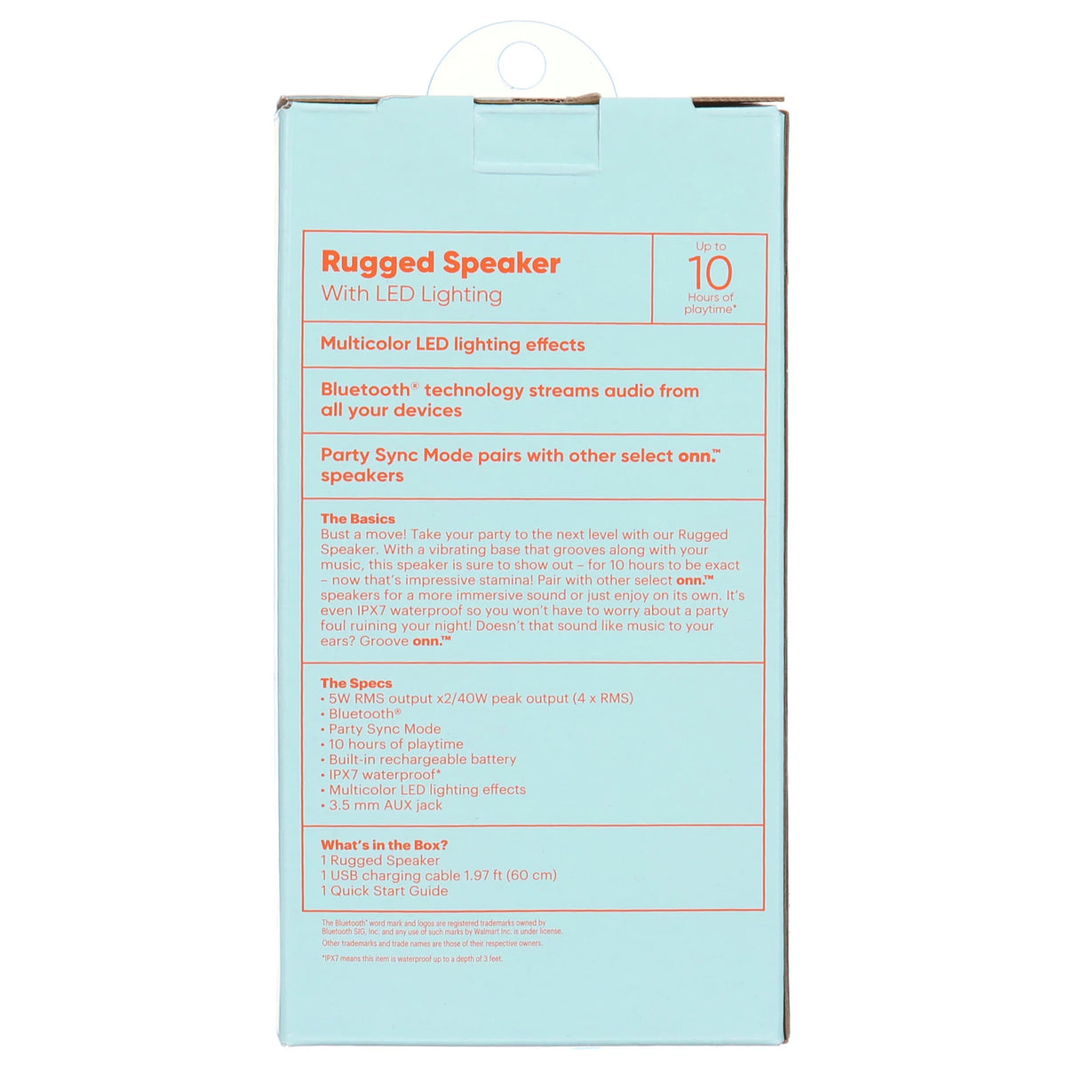 Medium Rugged Wireless Bluetooth Speaker, Black A7234