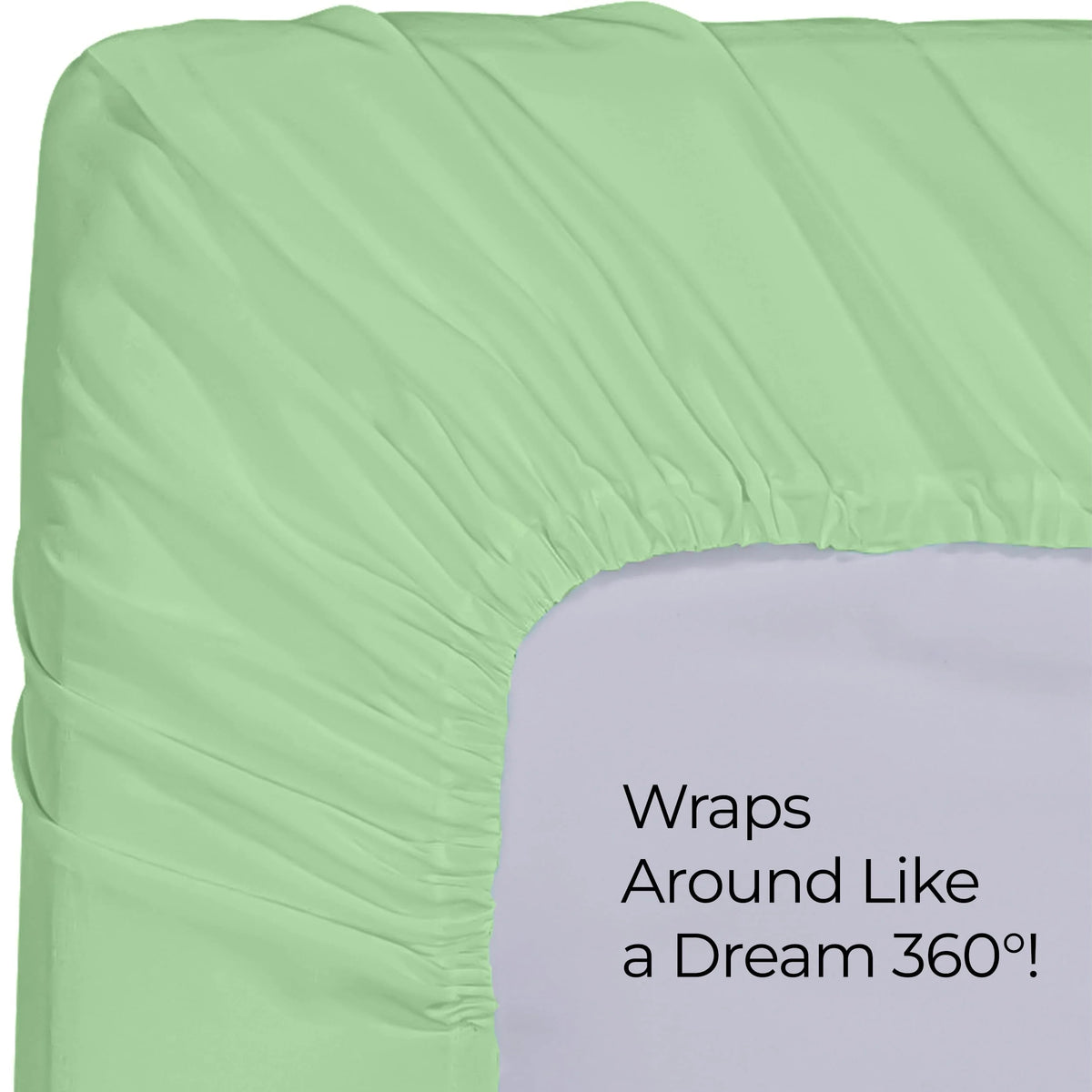Queen Size 14 Inch Deep Pocket Microfiber Fitted Sheet R24458