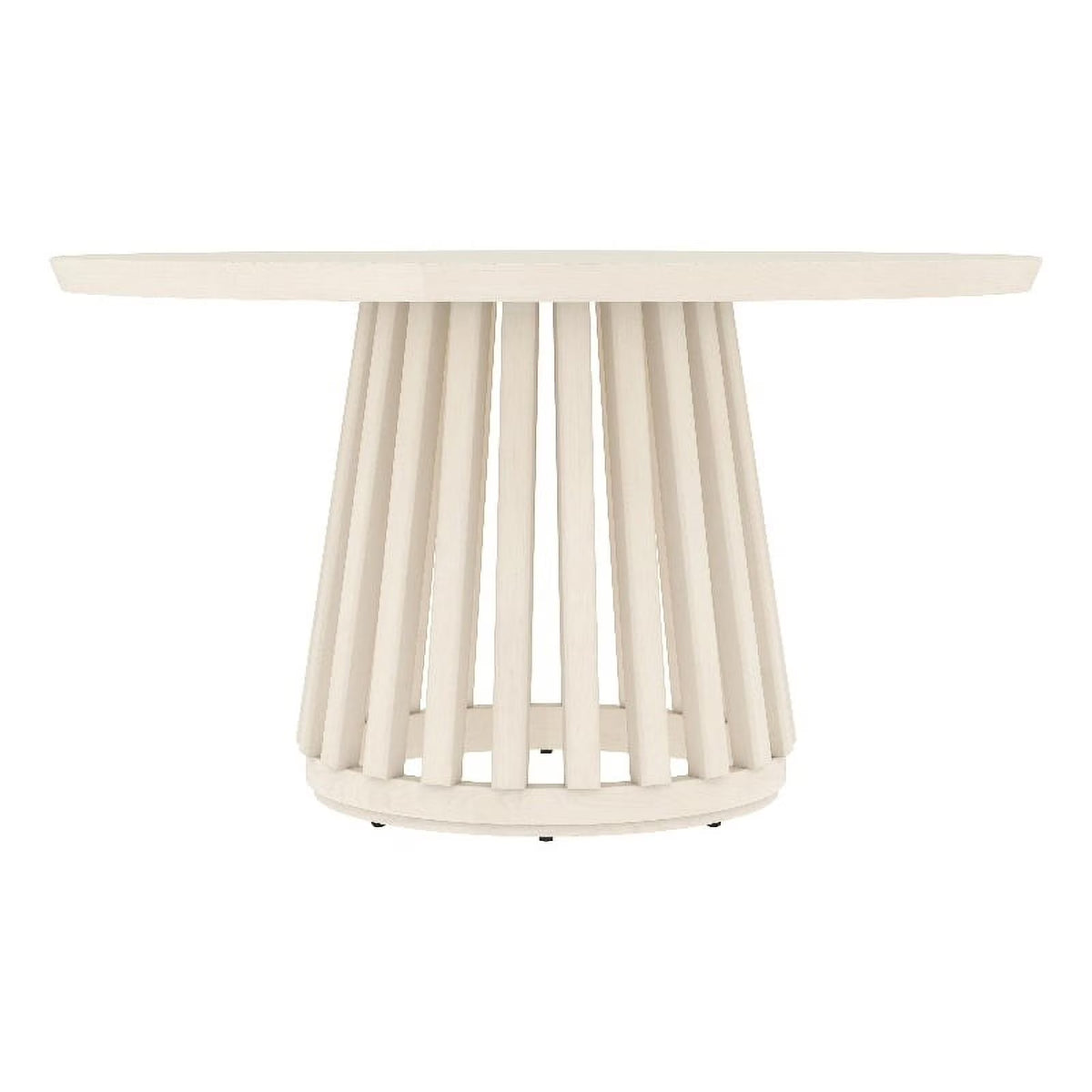 Cream Round Wood Dining Table O496