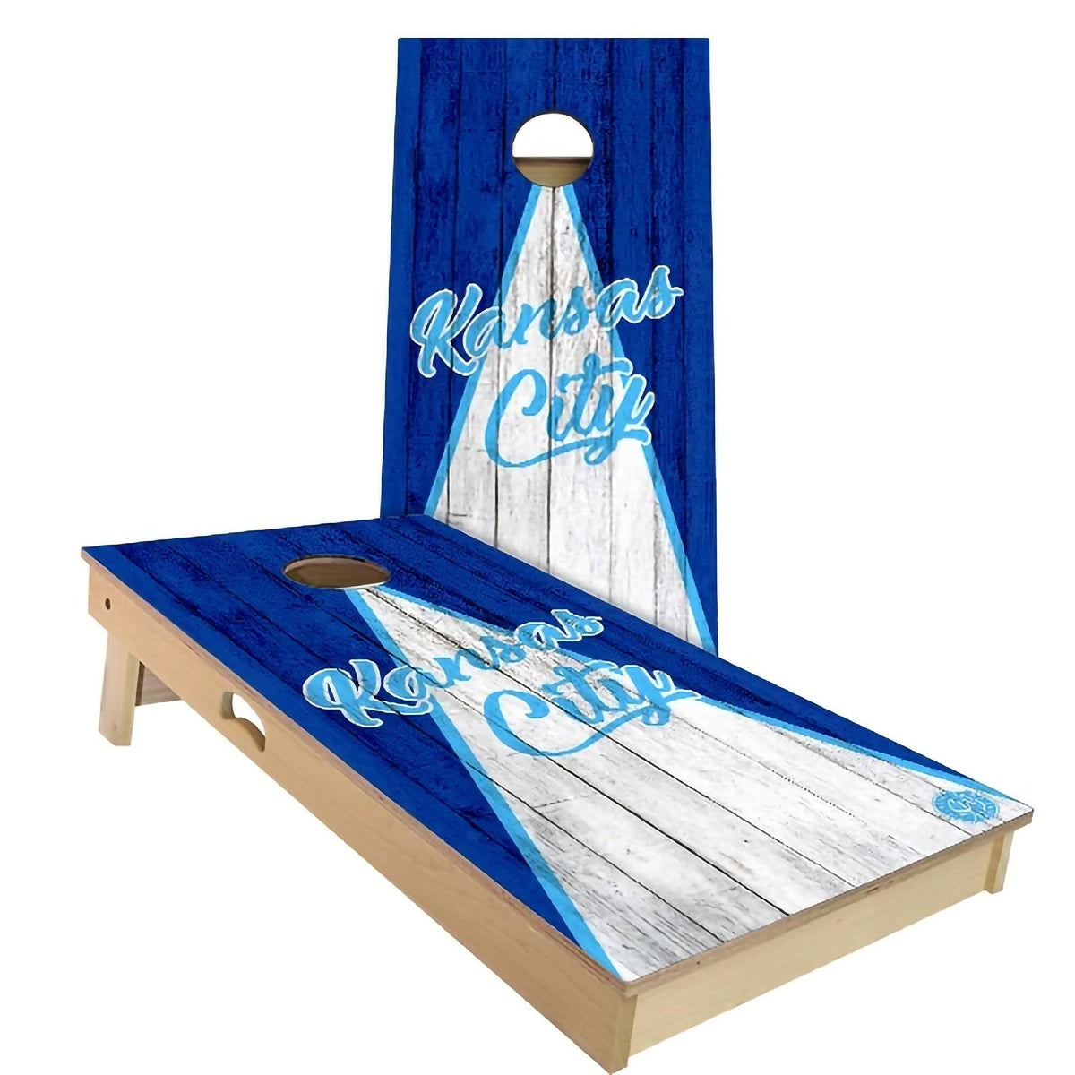 Solid Wood Cornhole Board Set, Multicolor V26536
