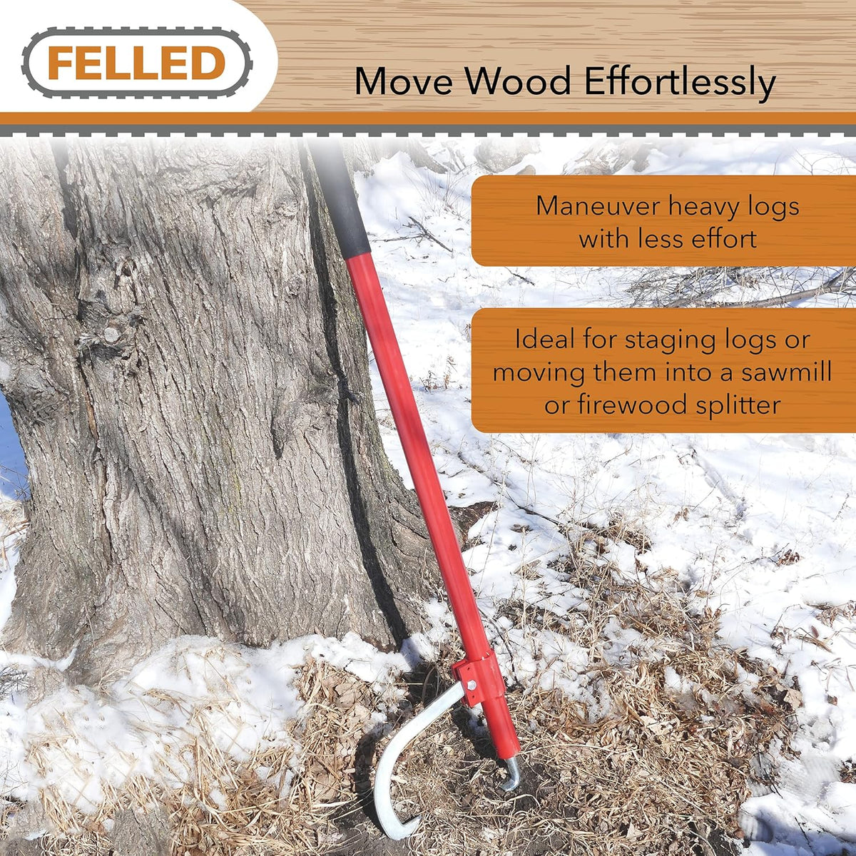 48in Log Cant Hook with Aluminum Handle D980
