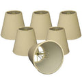 Beige Linen Candelabra Shade Set of 6 O90701