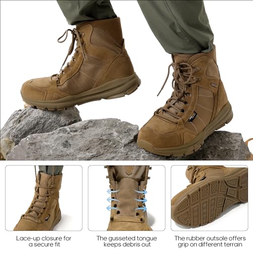 Lightweight Military Tactical Work Boots B50312