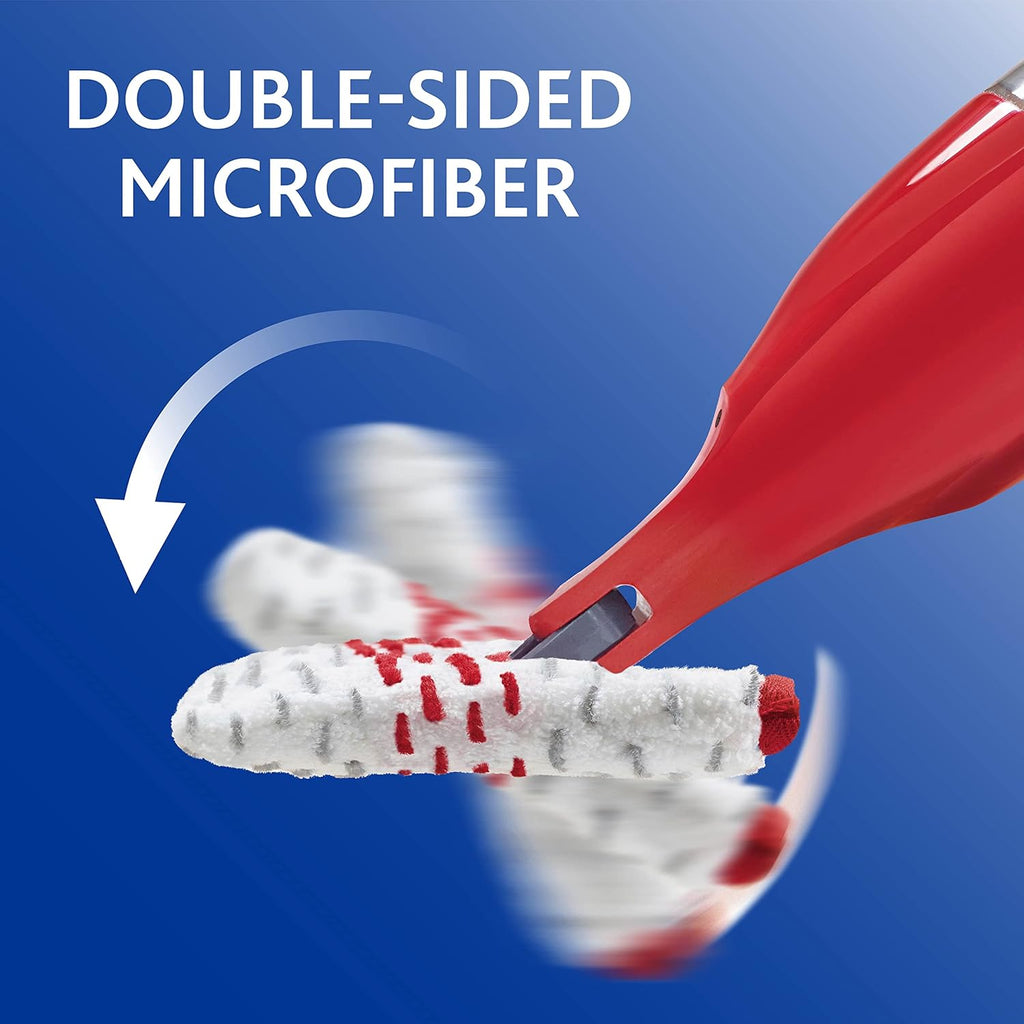 Red Microfiber Spray Mop with 4 Extra Refills B469