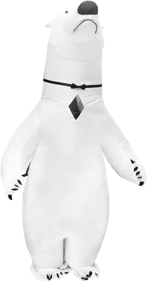 White Inflatable Polar Bear Costume J332