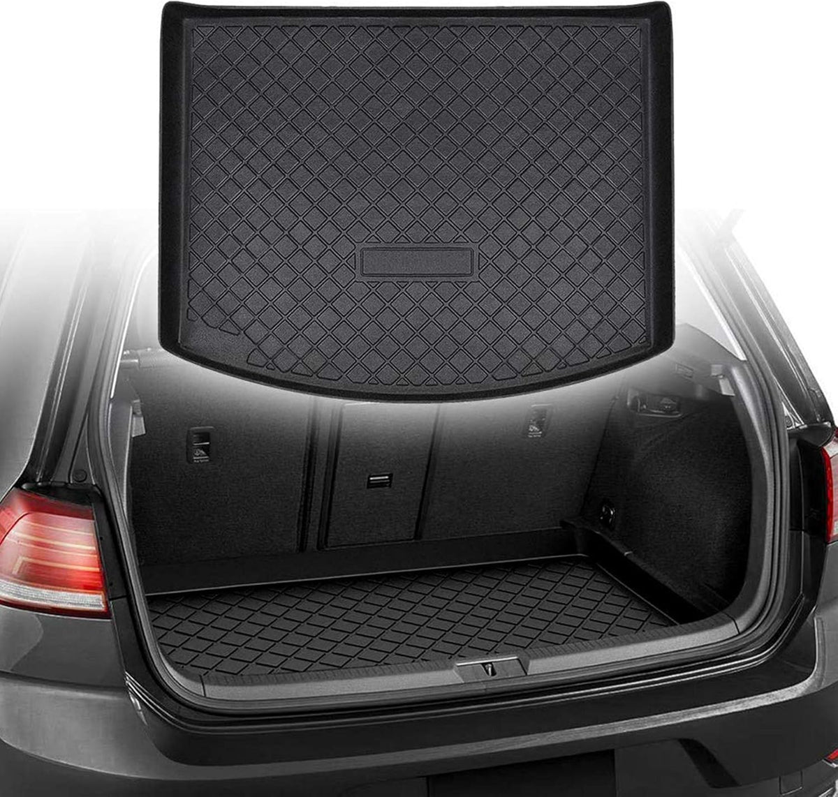 Waterproof Rear Trunk Cargo Mat Liner Black P318