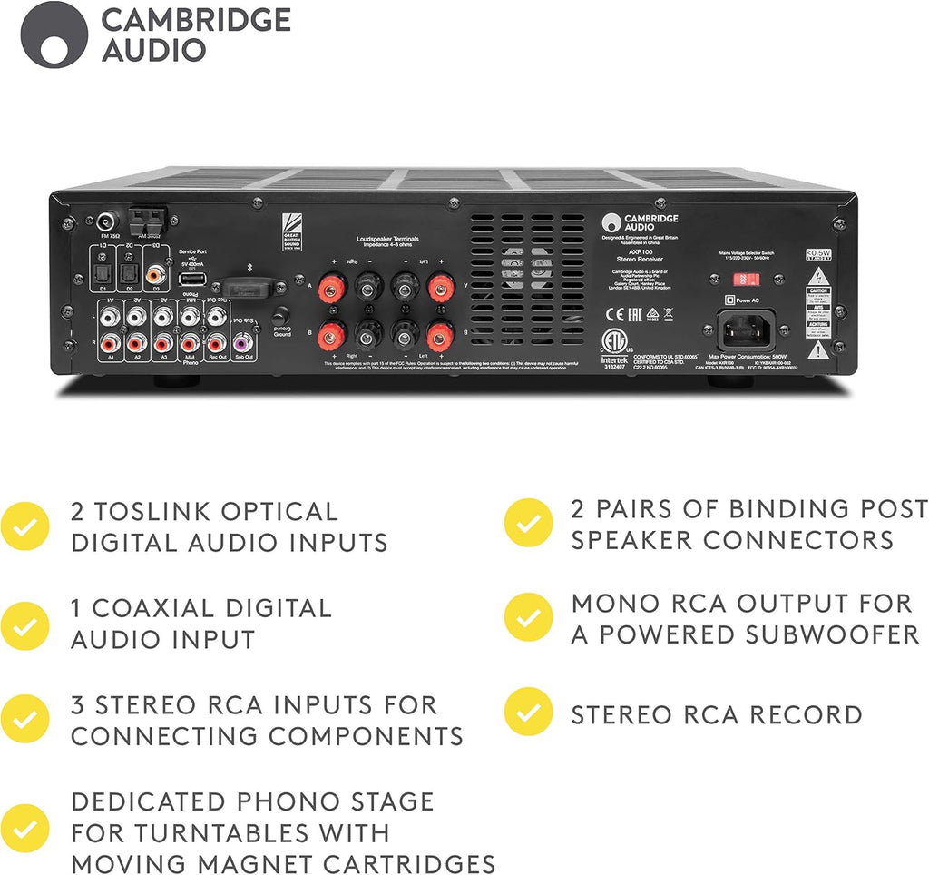100-Watt Stereo Receiver with Bluetooth E56036