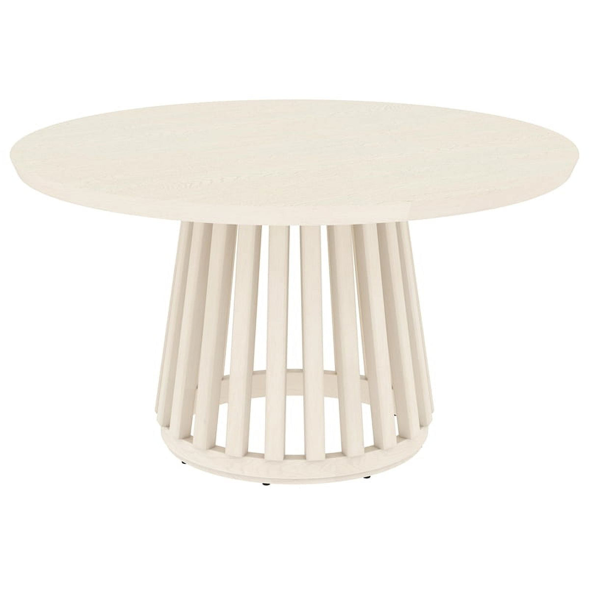 Cream Round Wood Dining Table O496