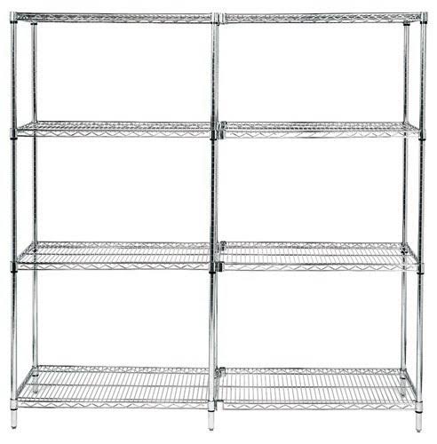 74 inch Wire 4-Shelf Add-On Unit in Chrome Finish Y636223