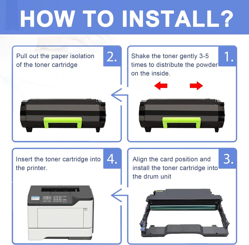 Black Toner Cartridge for Lexmark Printer U950752