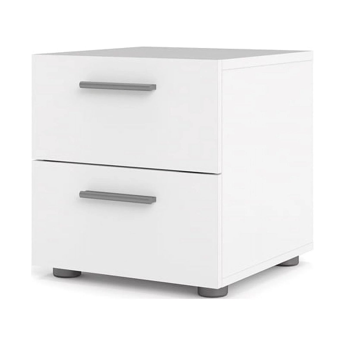White 2 Piece 8 Drawer Double Dresser and Nightstand Bedroom Set G661