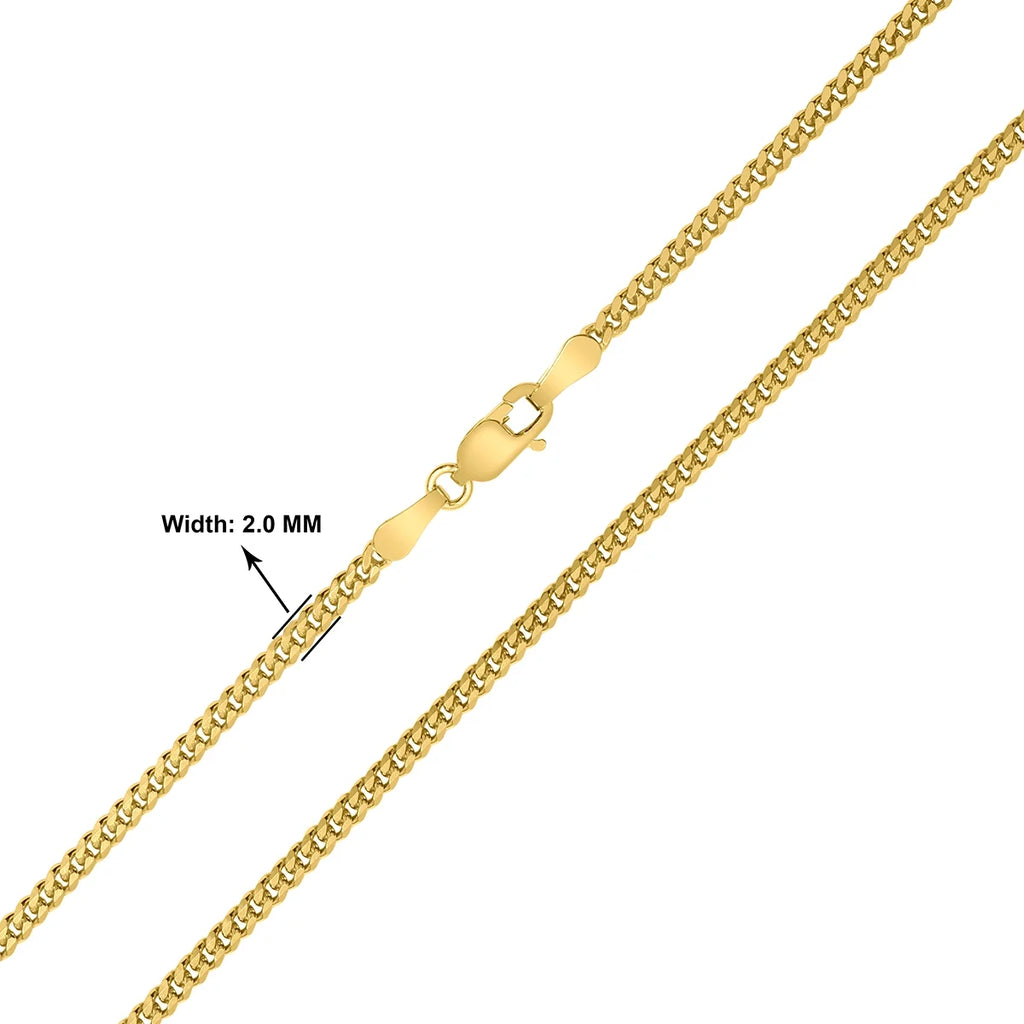 22 Inch Yellow Gold Figaro Chain with Lobster Clasp N138473