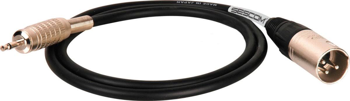 100 ft. Mogami Neglex Quad Microphone Cable XLR to 3.5 mm Mini TS Male Orange E802