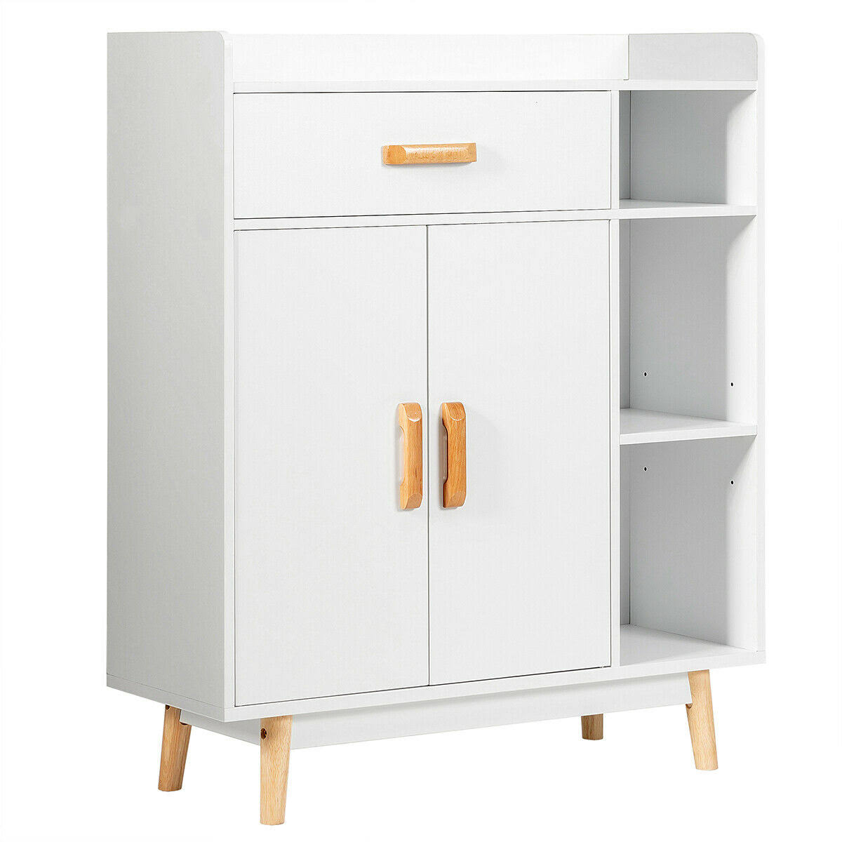 Floor Storage Cabinet Free Standing Cupboard Chest H60412