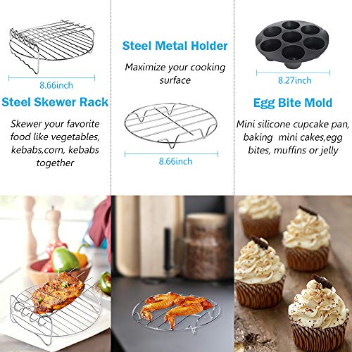 Universal Baking Cooking Accessories for 9 Inches Air Fryer M9485
