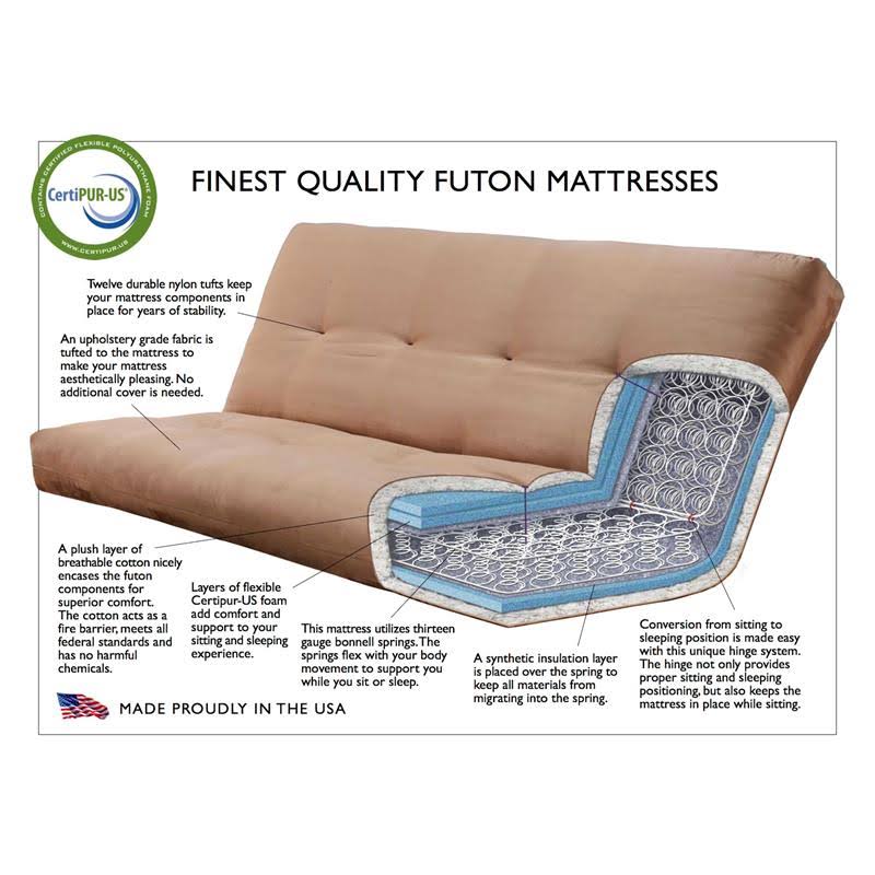 Linen Charcoal Futon Set D29069