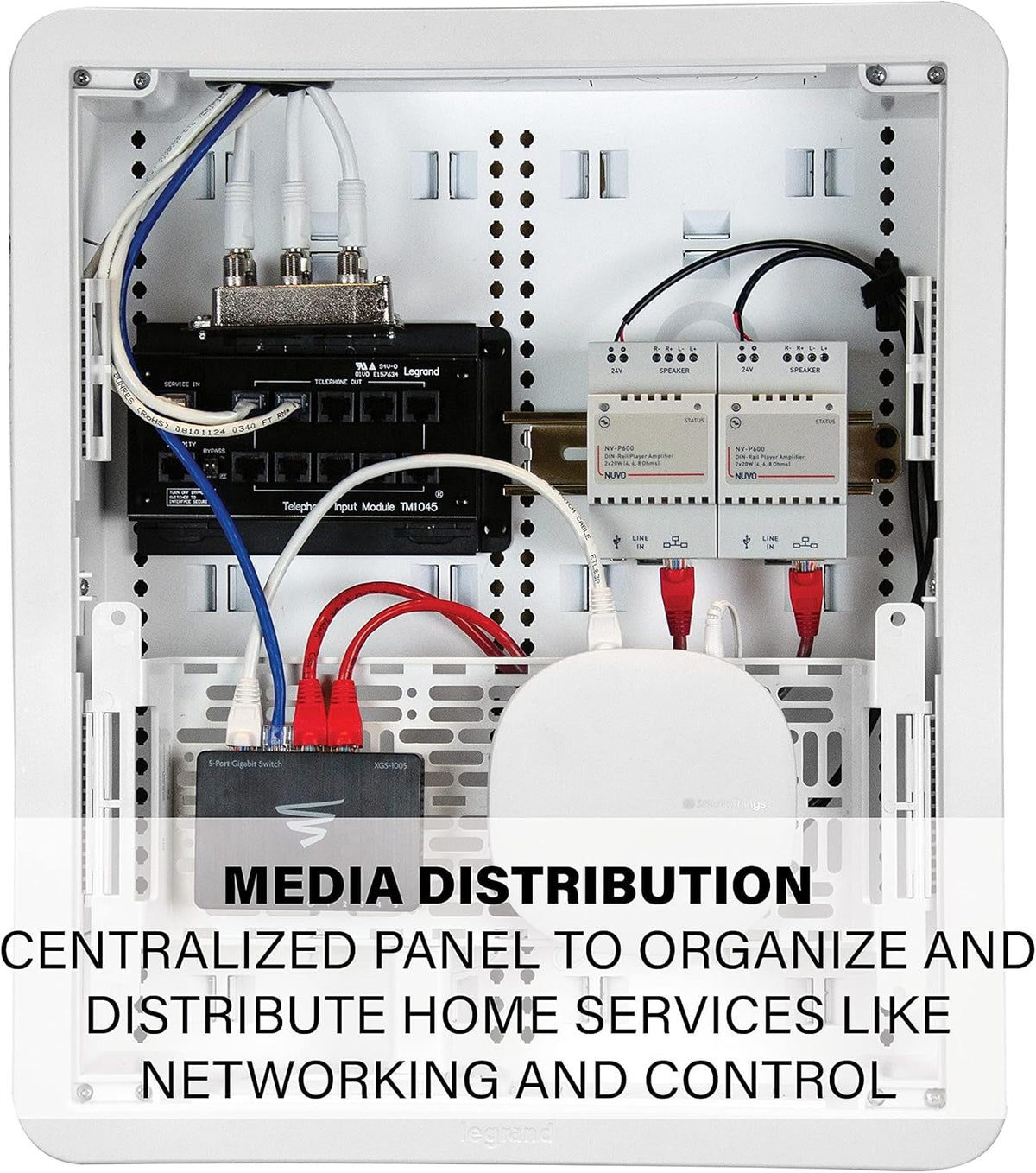 Structured Media Enclosure, 17 Inches, White A690141