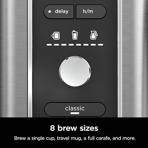 Black Coffee Maker with 4 Brew Styles, 12-Cup Carafe, Permanent Filter N652761