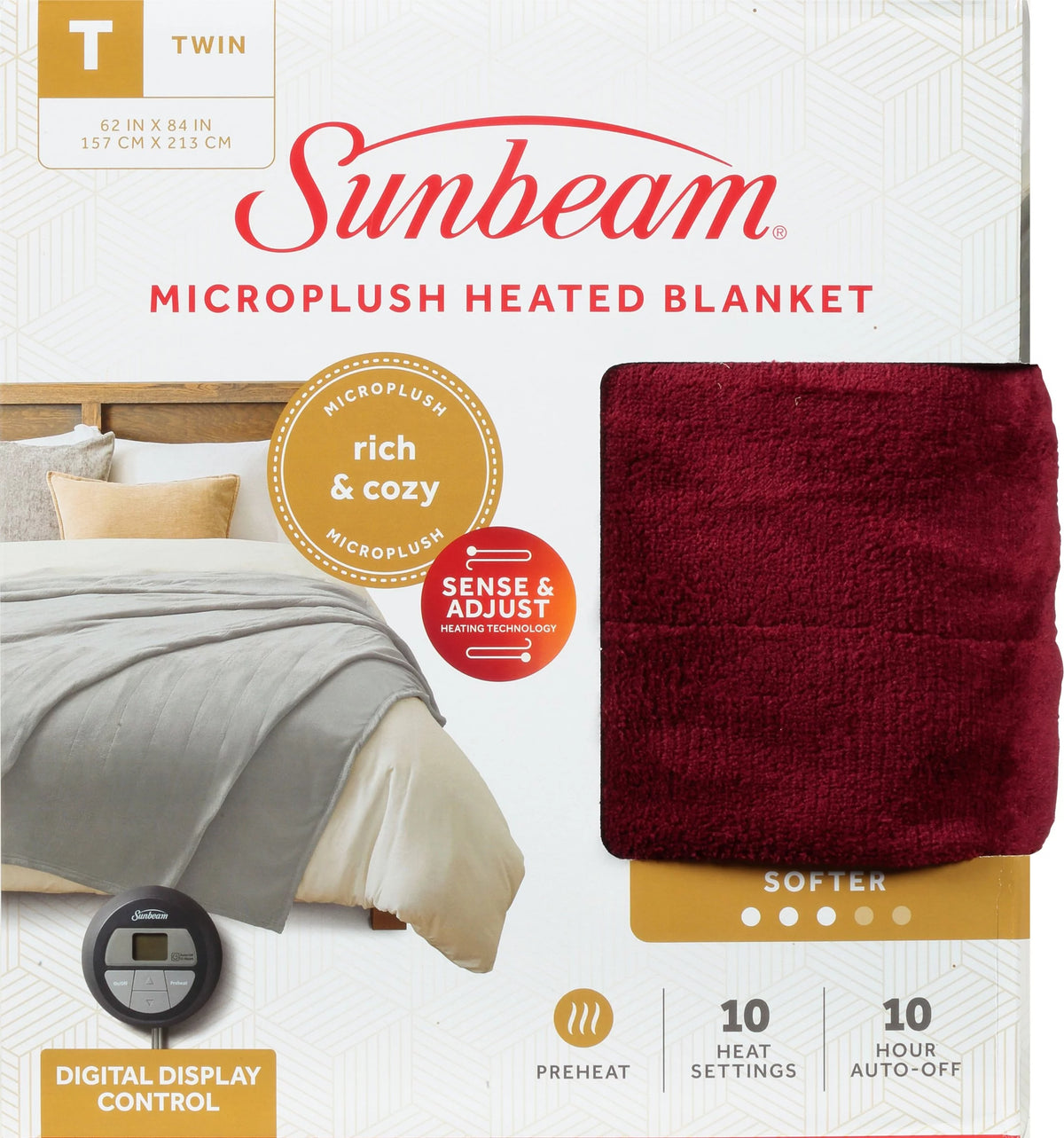 Twin Electric Plush Blanket C601051