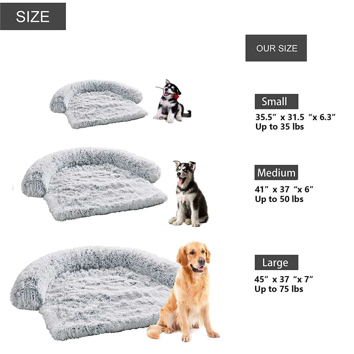 Waterproof Plush Dog Bed N4077