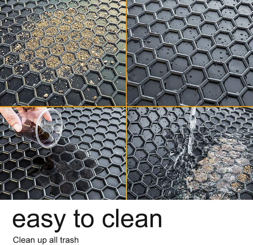 Waterproof Rear Trunk Cargo Mat Liner Black P318