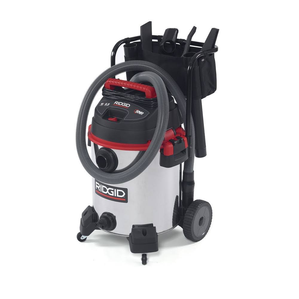 16 Gallon Stainless Steel Wet/Dry Vac with Cart O83438