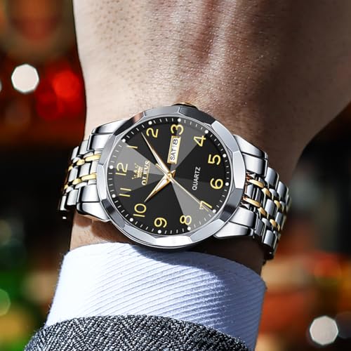 Minimalism Business Dress Analog Quartz Stainless Steel Waterproof Luminous Classic Date Men Wrist Watch V480