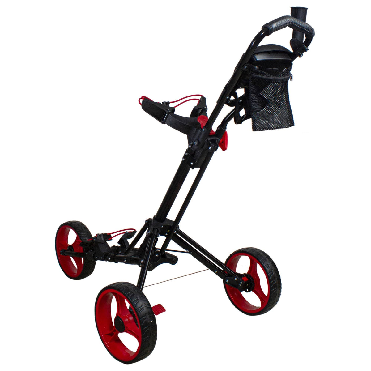 48x22 Black and Red 3 Wheel Golf Push Cart M321428