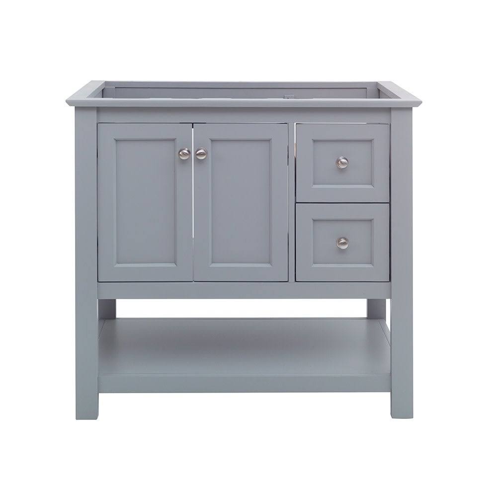 Gray Wood Veneer Bathroom Cabinet H954233