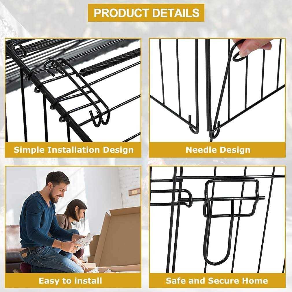 Large Metal Chicken Coop with Door & Cover J95832